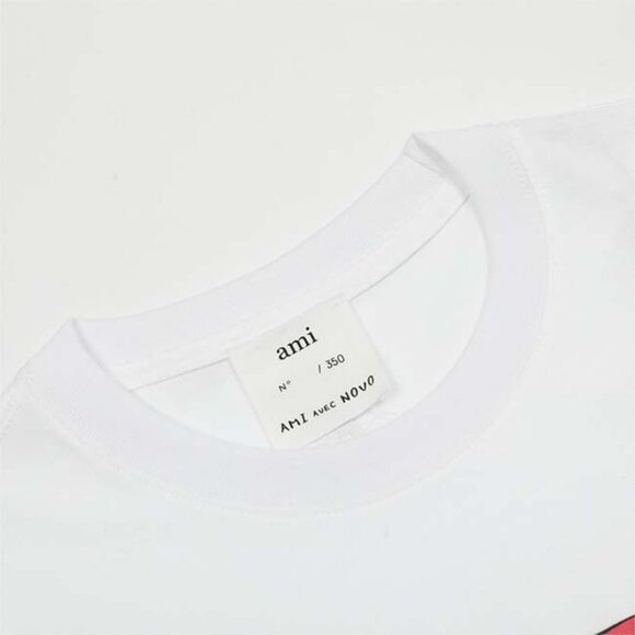 Ami X Nov Limited Love Monkey Pattern White Short Sleeve - Picture 6 of 9